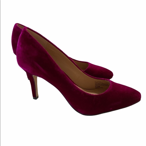 INC Int’l Fuschia Velvet Pumps Heeled Pump Size 5.5 New Condition - Picture 5 of 7